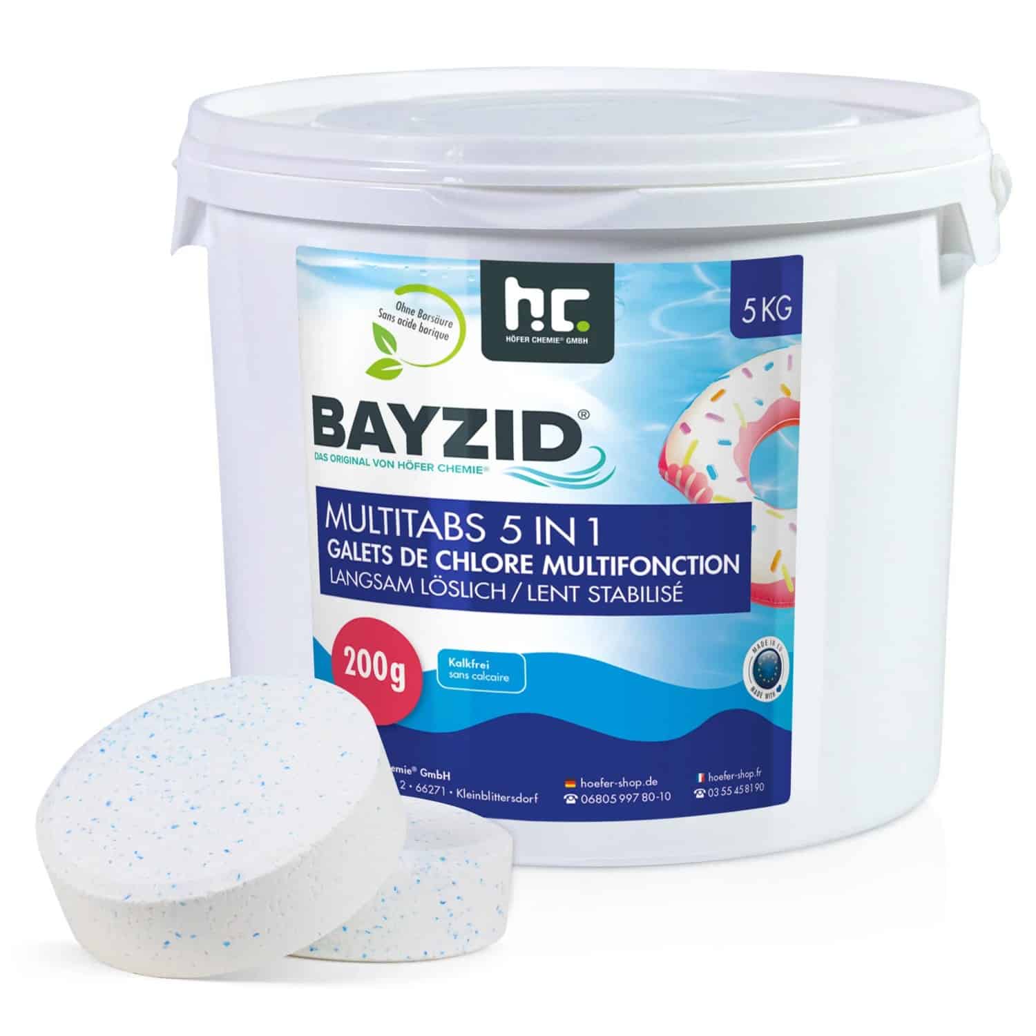 Bayzid Multitabs 200g 5in1 für Pools 5kg