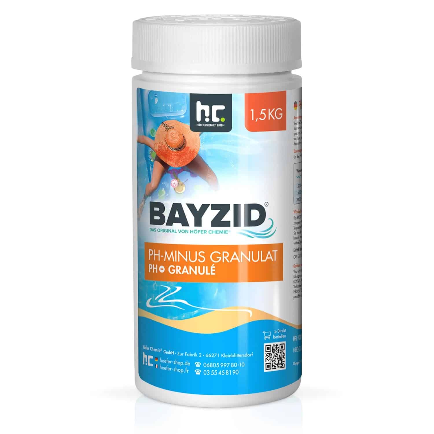 Bayzid pH Minus Granulat für den Pool 1
