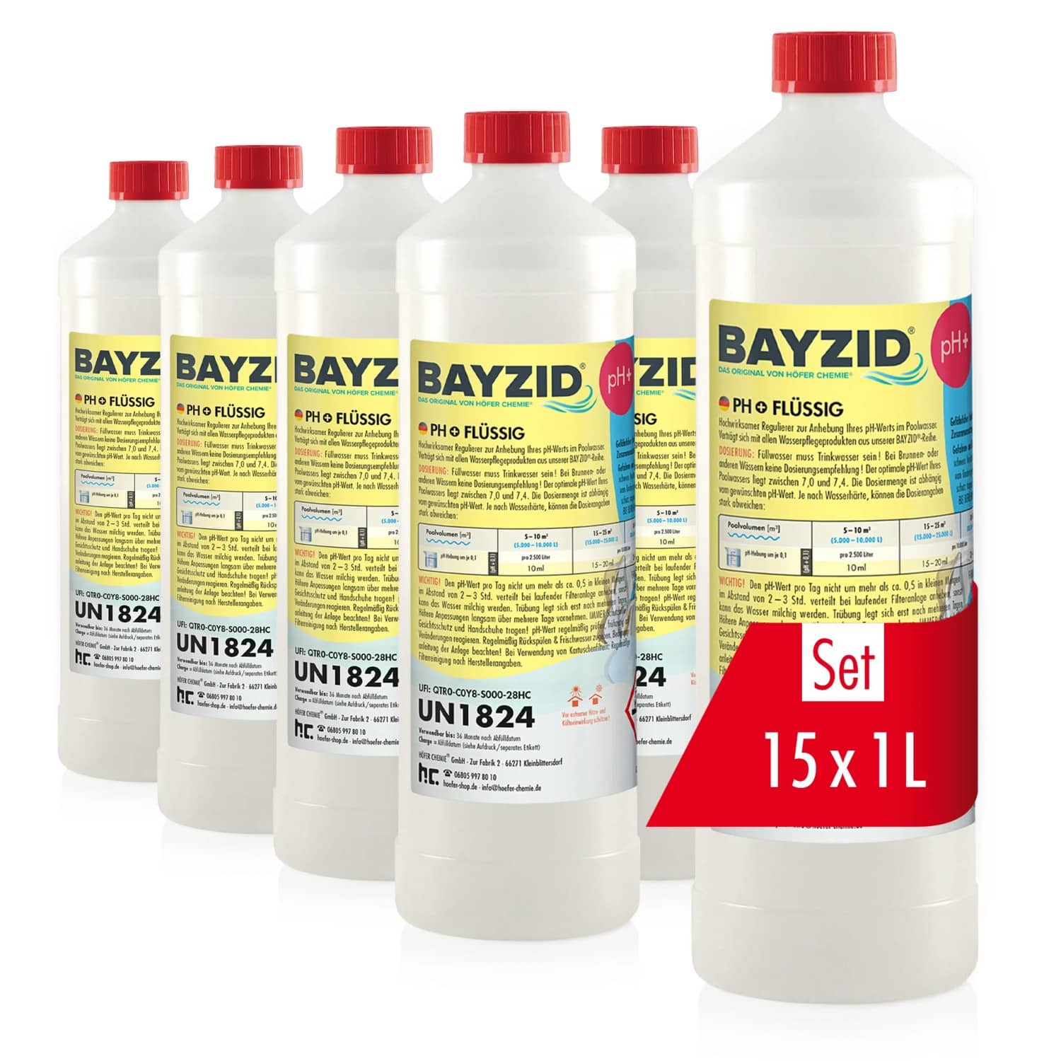 Bayzid pH Plus Flüssig 15 x 1kg