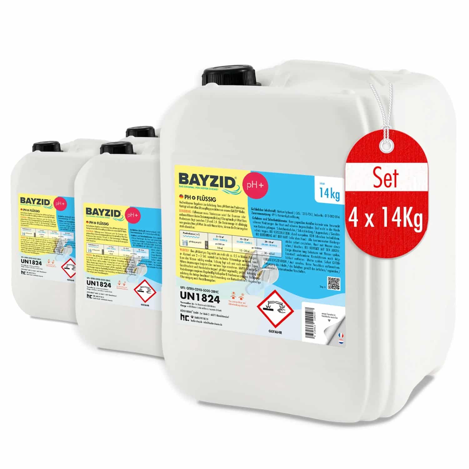Bayzid pH Plus Flüssig 4 x 14kg