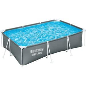 Bestway Steel Pro Standpool Grau 300 cm x 201 cm x 75 cm