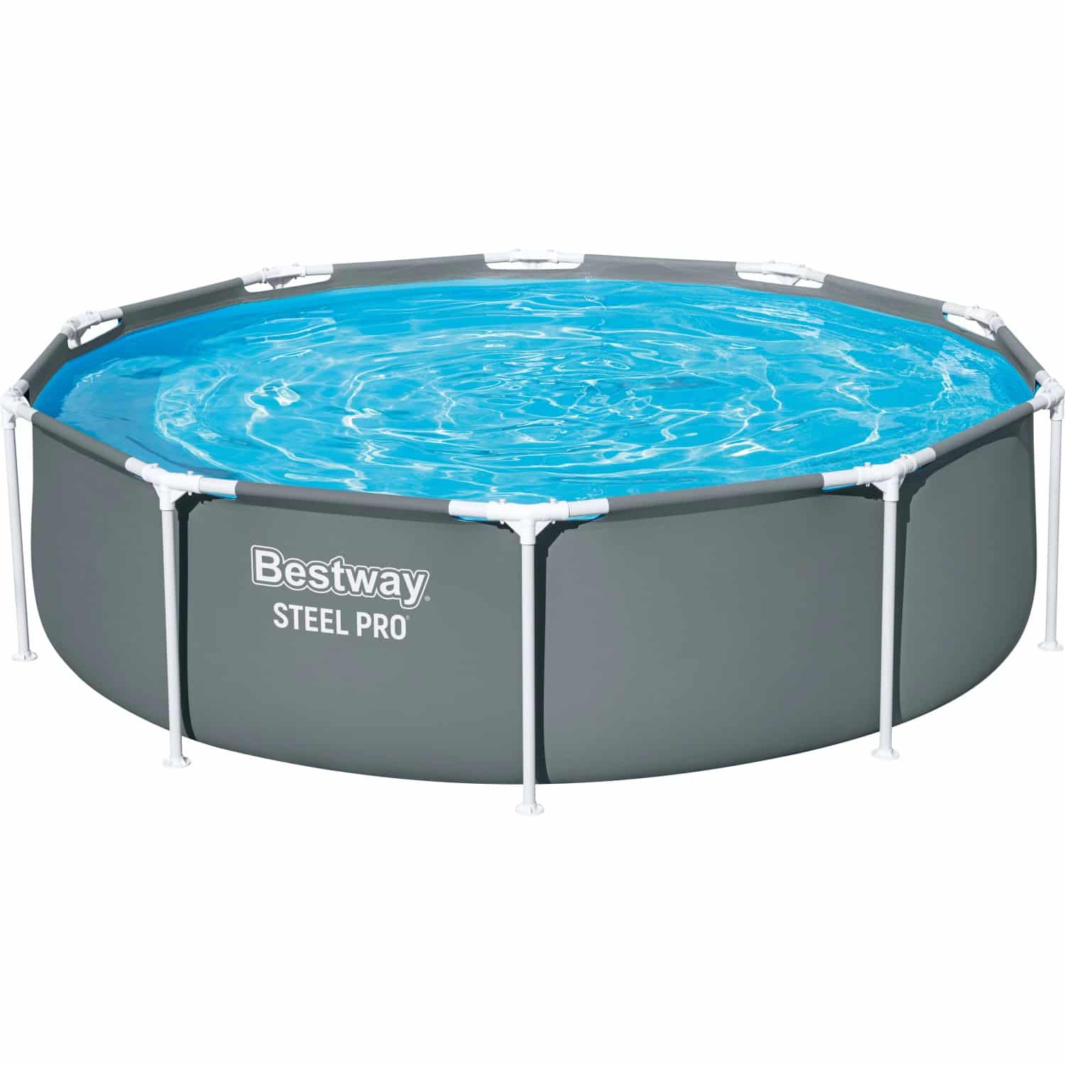 Bestway Steel Pro Standpool Grau Ø 305 cm x 76 cm