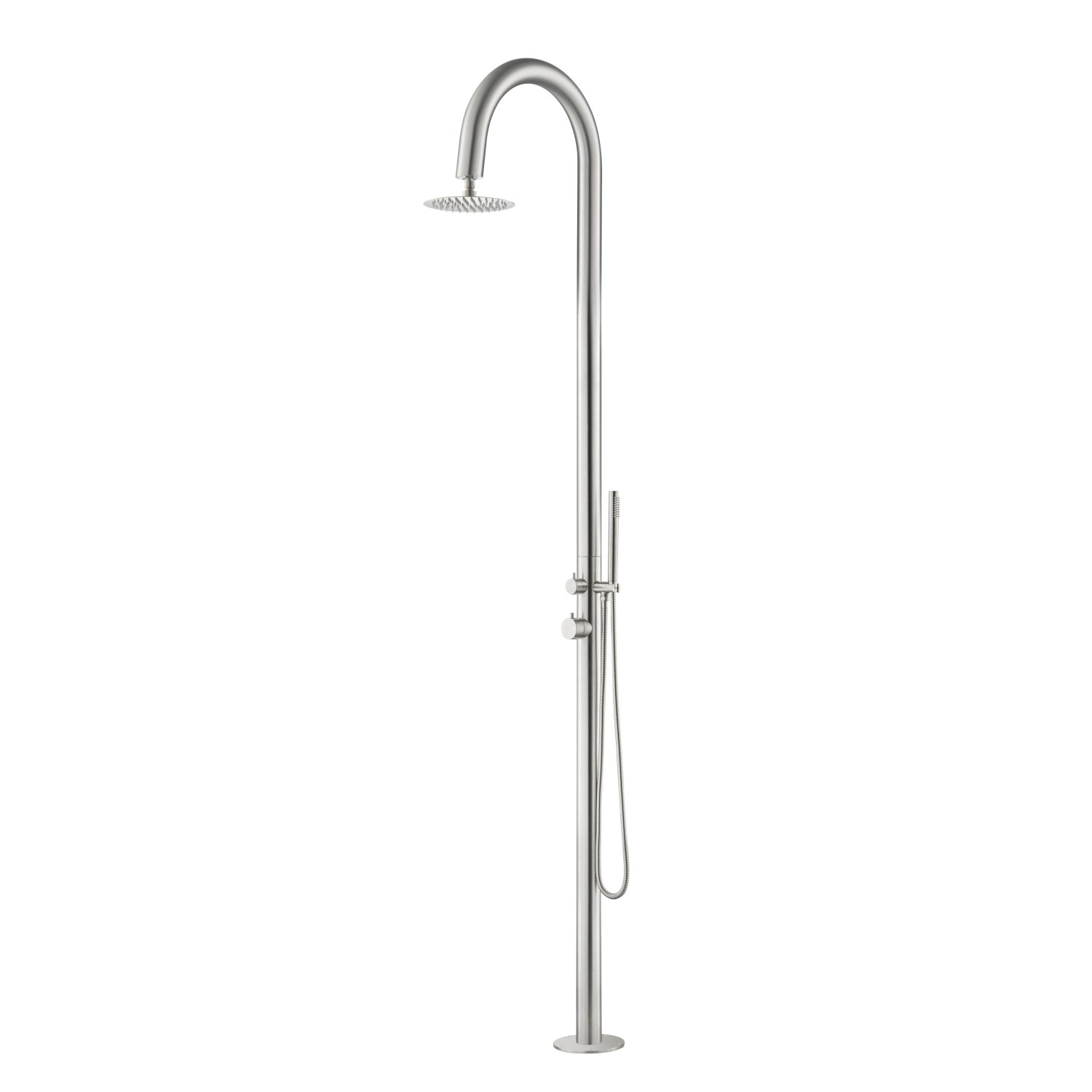 Euroshowers Pure Classic Gartendusche Edelstahl Mit Handbrause