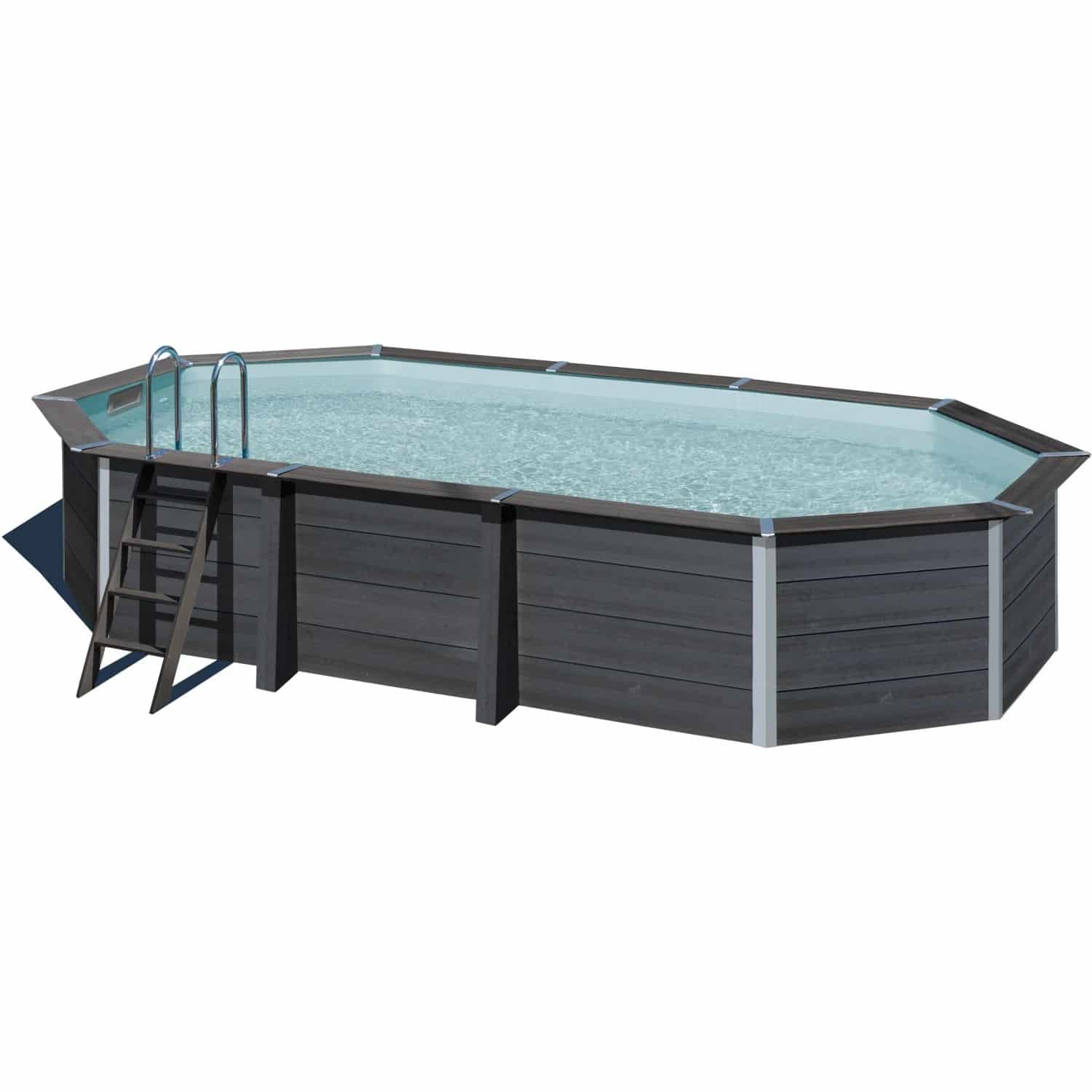 Gre Composite Pool Avantgarde Oval 664 cm x 386 cm x 124 cm m. Beleuchtung