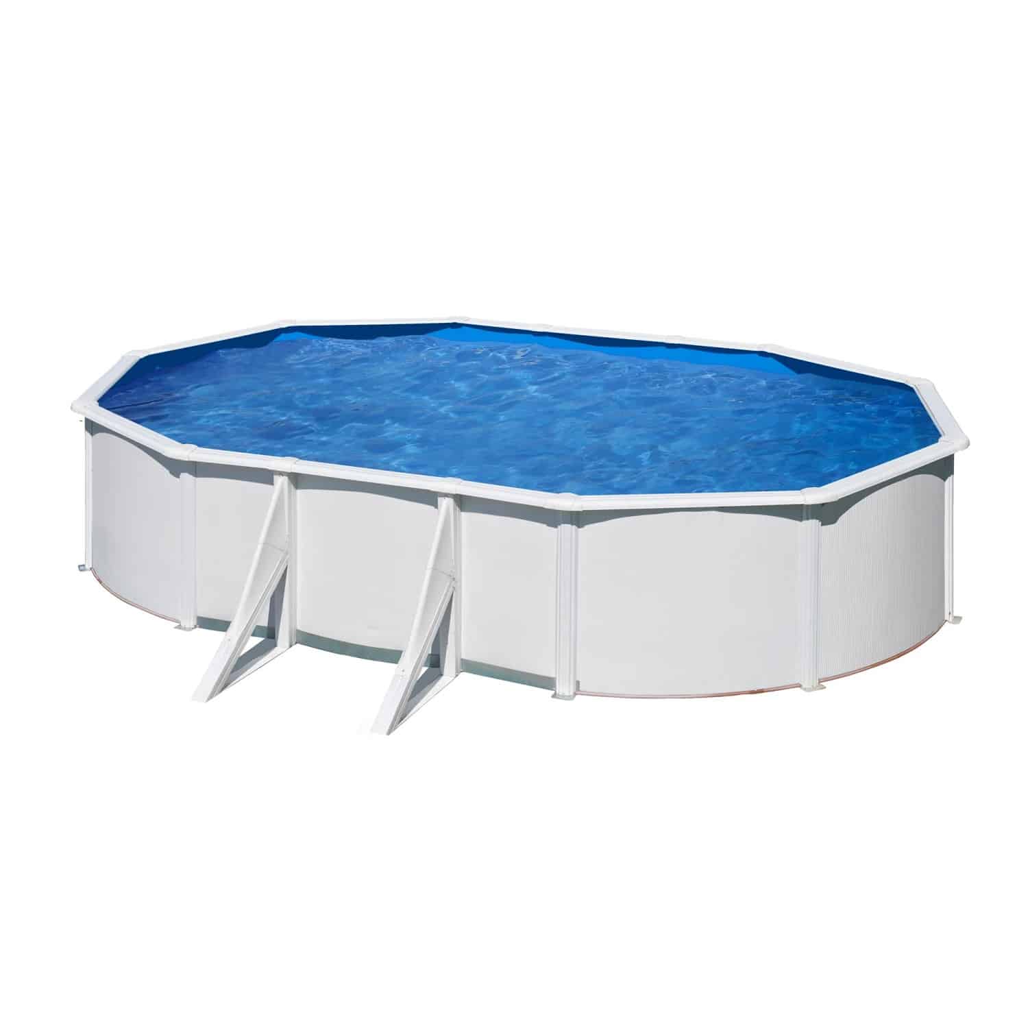 Gre Pool Bora Bora Oval 610 cm x 375 cm x 120 cm Weiß