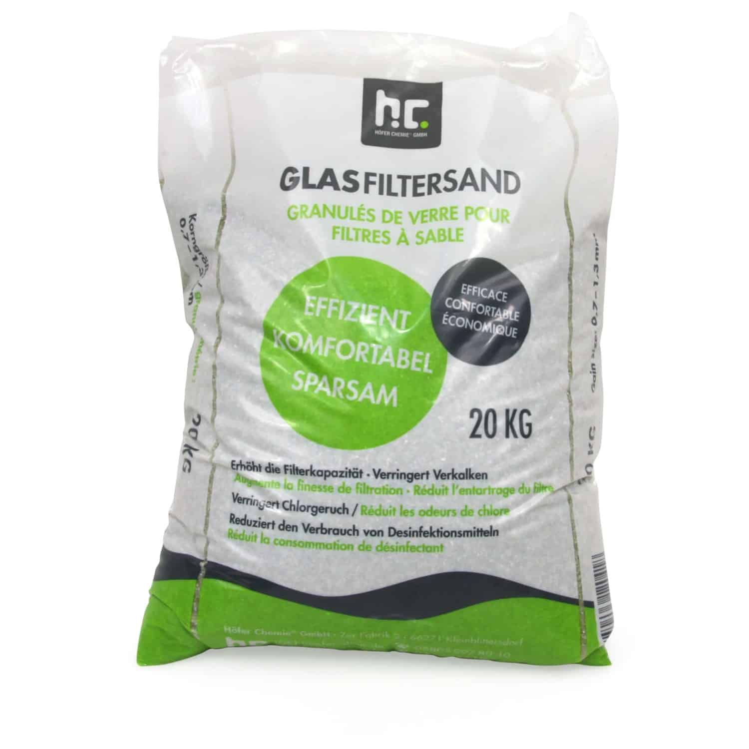 Höfer Chemie Spezial Glasgranulat für Sandfilteranlagen 0
