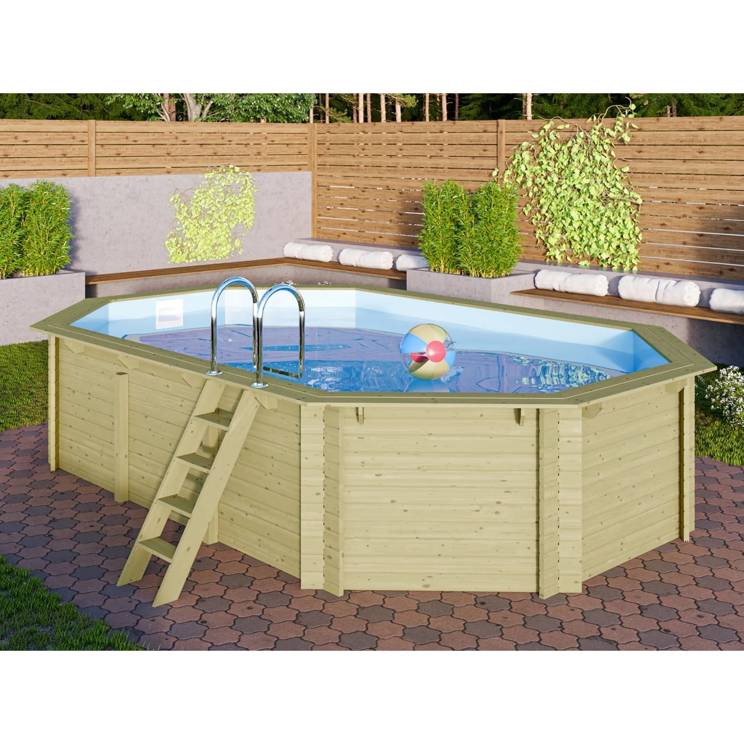 Karibu Pool 4 Set A inkl. Filteranlage Skimmer