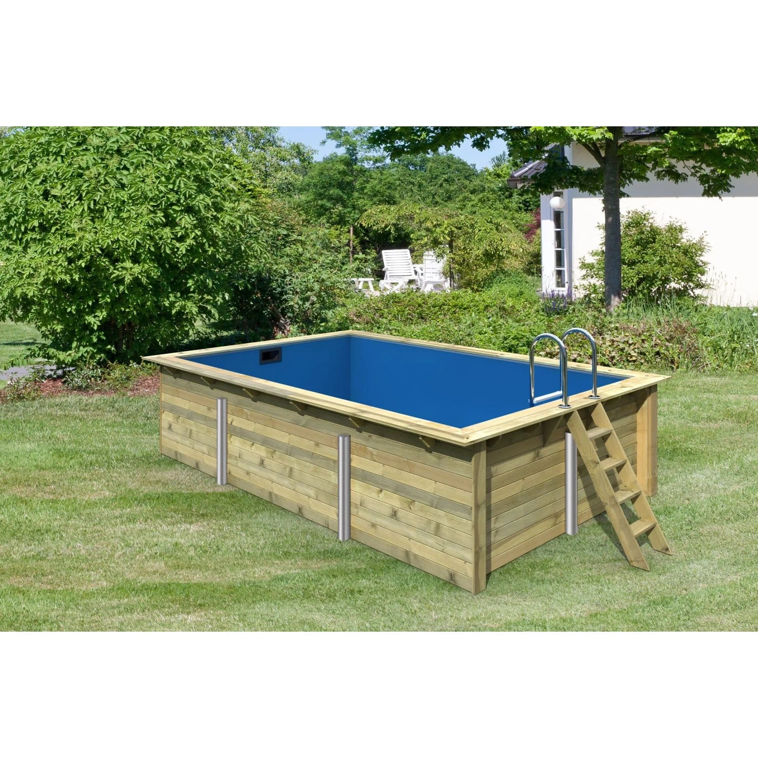 Karibu Pool Gr. 3 KDI Innenhülle Blau