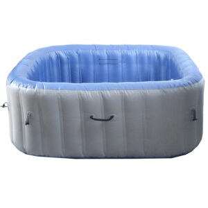 MCW Whirlpool N97 Ersatz-Pool 5 Personen Aufblasbar Eckig 180cm Grau-Blau