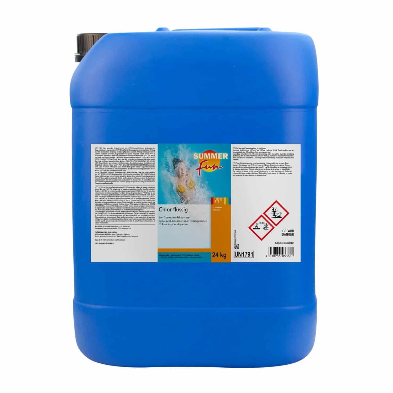 Summer Fun Desinfektion Chlor Flüssig 24 kg