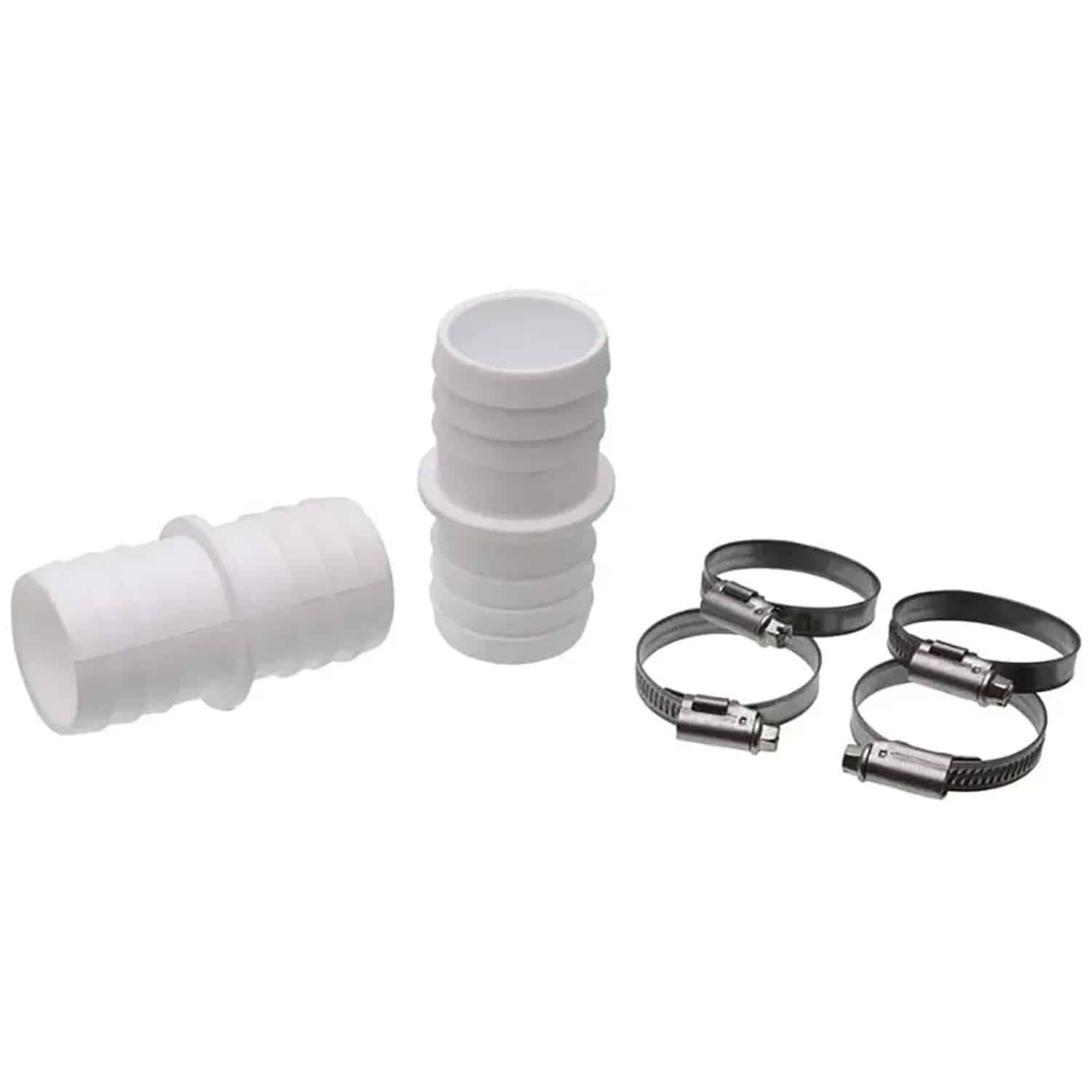 Summer Fun Schlauchverbinder Ø 32 mm 2er Pack inkl. 4 Schlauchklemmen