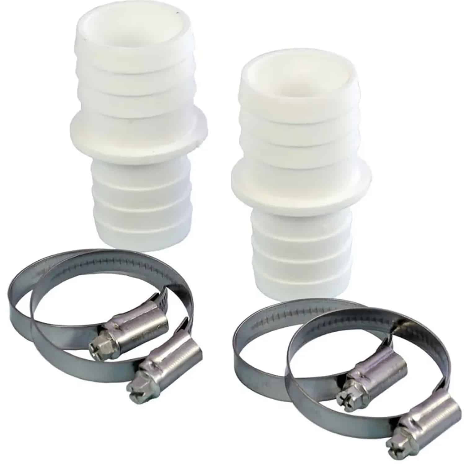 Summer Fun Schlauchverbinder von Ø32 mm auf Ø38 mm 2er Pack inkl.4 Schlauchklem.