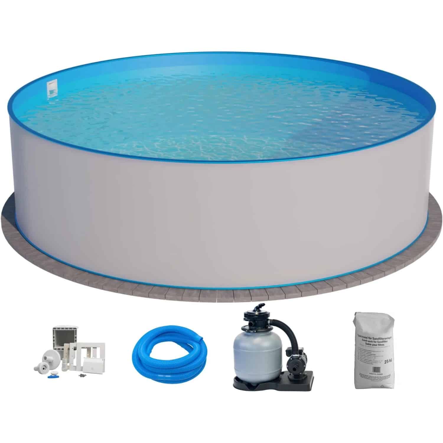 Summer Fun Stahlwand Pool-Set BAJA Aufstellbecken Ø 350 x 120 cm