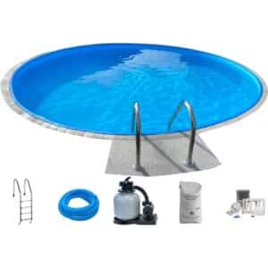 Summer Fun Stahlwand Pool-Set BAJA Tiefbecken Ø 350 cm x 120 cm