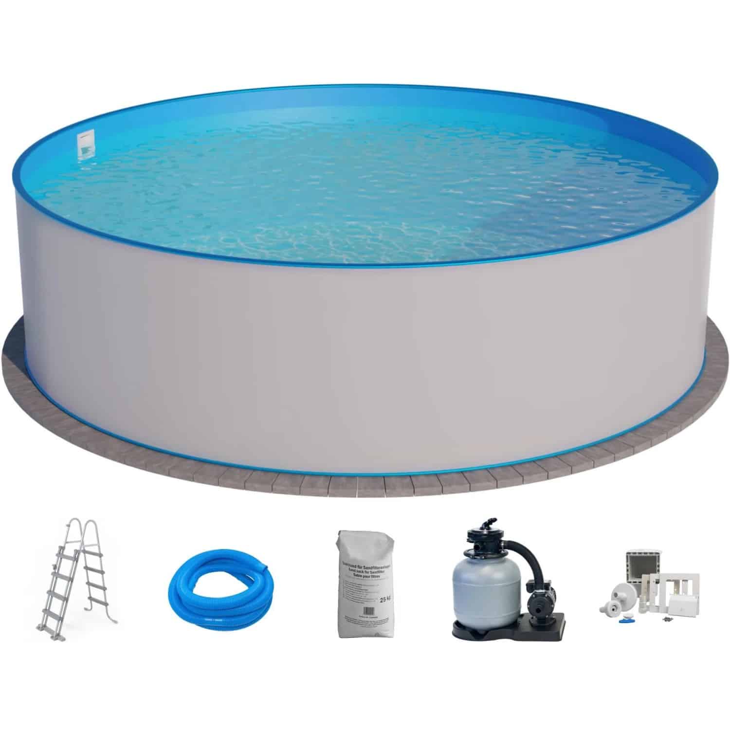 Summer Fun Stahlwand Pool-Set BORNEO Aufstellbecken Ø 500 x 120 cm