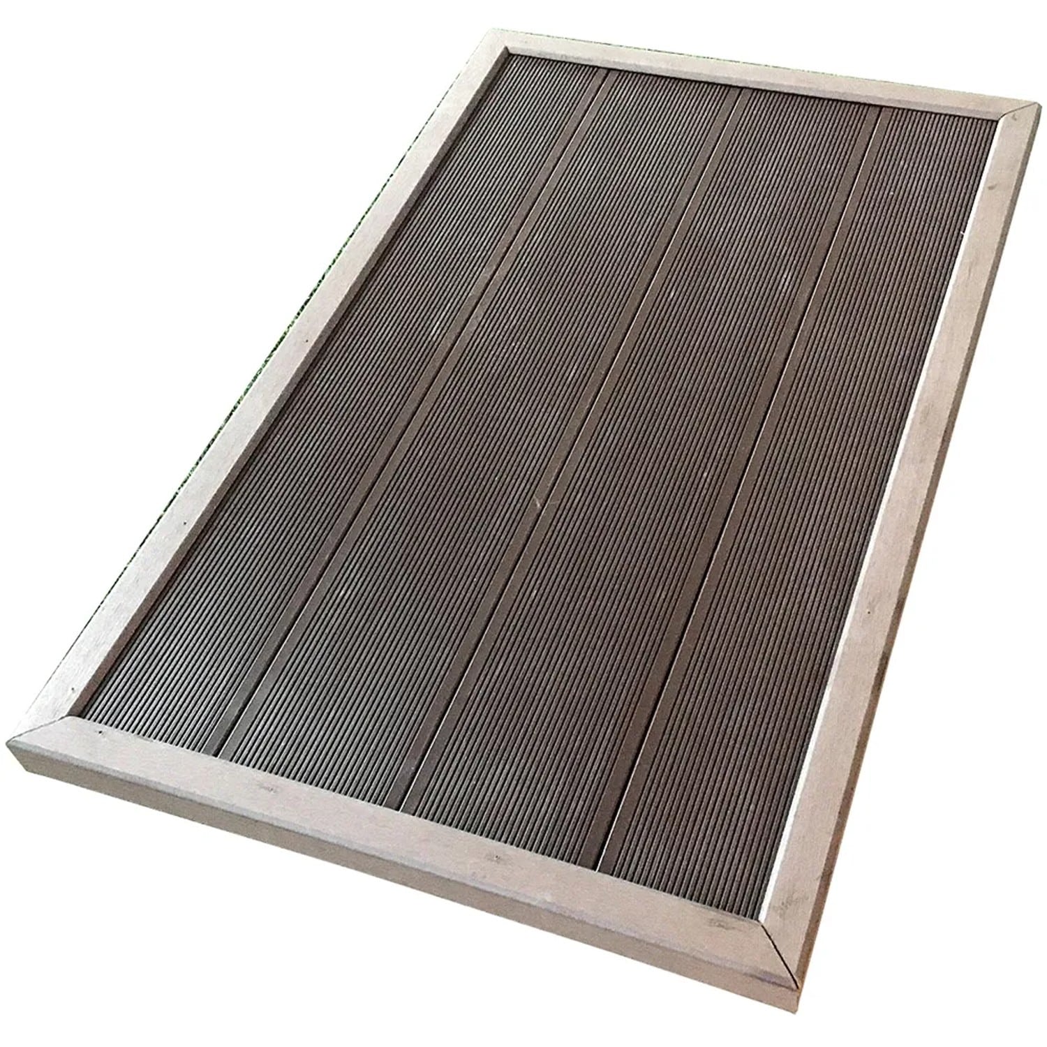 Summer Fun Standfeste Bodenplatte Dunkelbraun 101 x 63 x 5