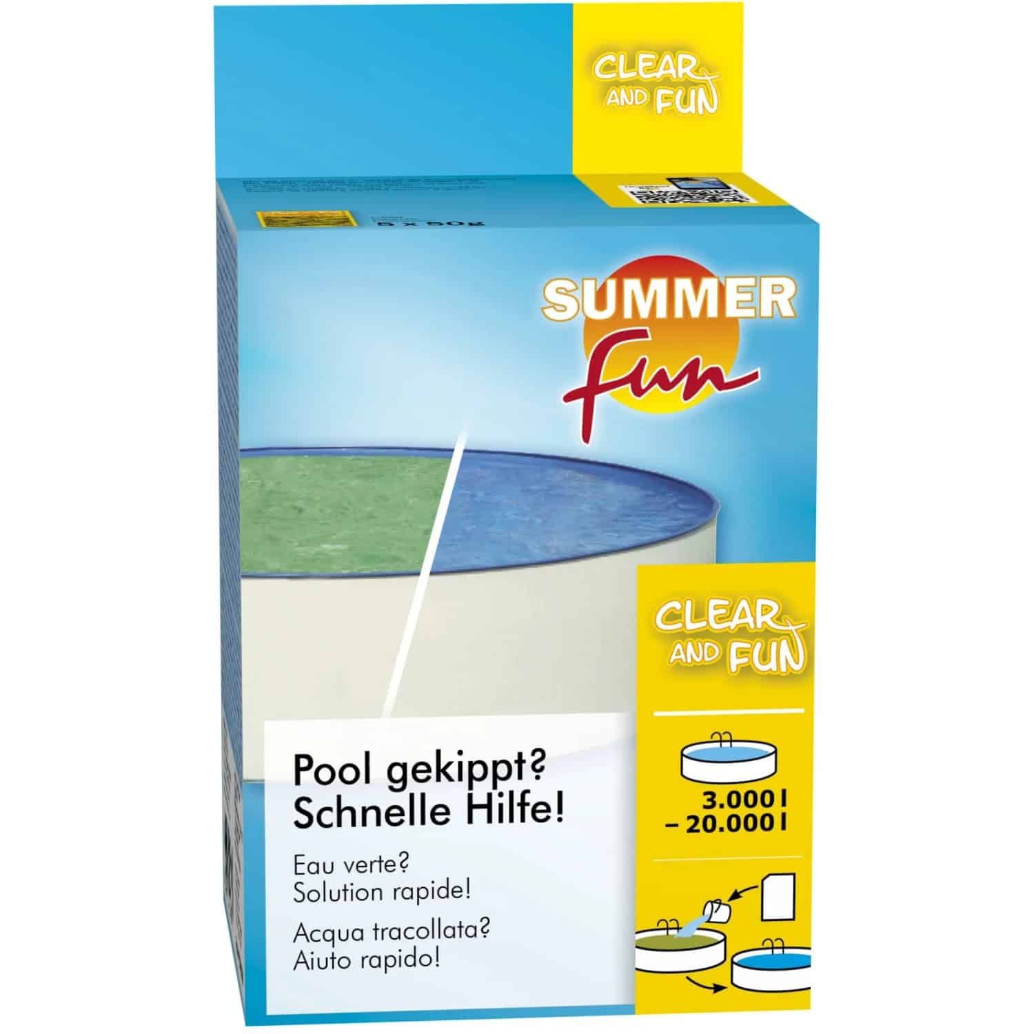 Summer Fun Wasserpflege-Set Clear and Fun für Pools von 3.000