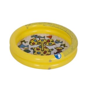 SunClub Planschbecken Kinderpool Aufblasbar Gelb mit Elefantenmotiv Ø 76 cm