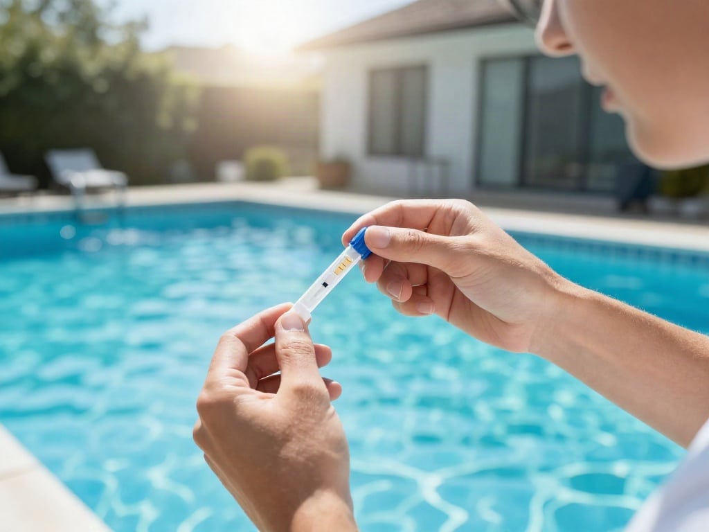 Die Chlor Dosierung bei einem Pool mit 10.000 Liter Wasser