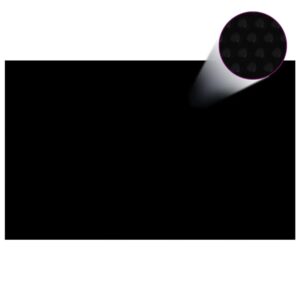 furnicato Poolabdeckung Schwarz 260x160 cm PE