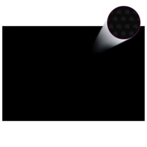 furnicato Poolabdeckung Schwarz 300x200 cm PE