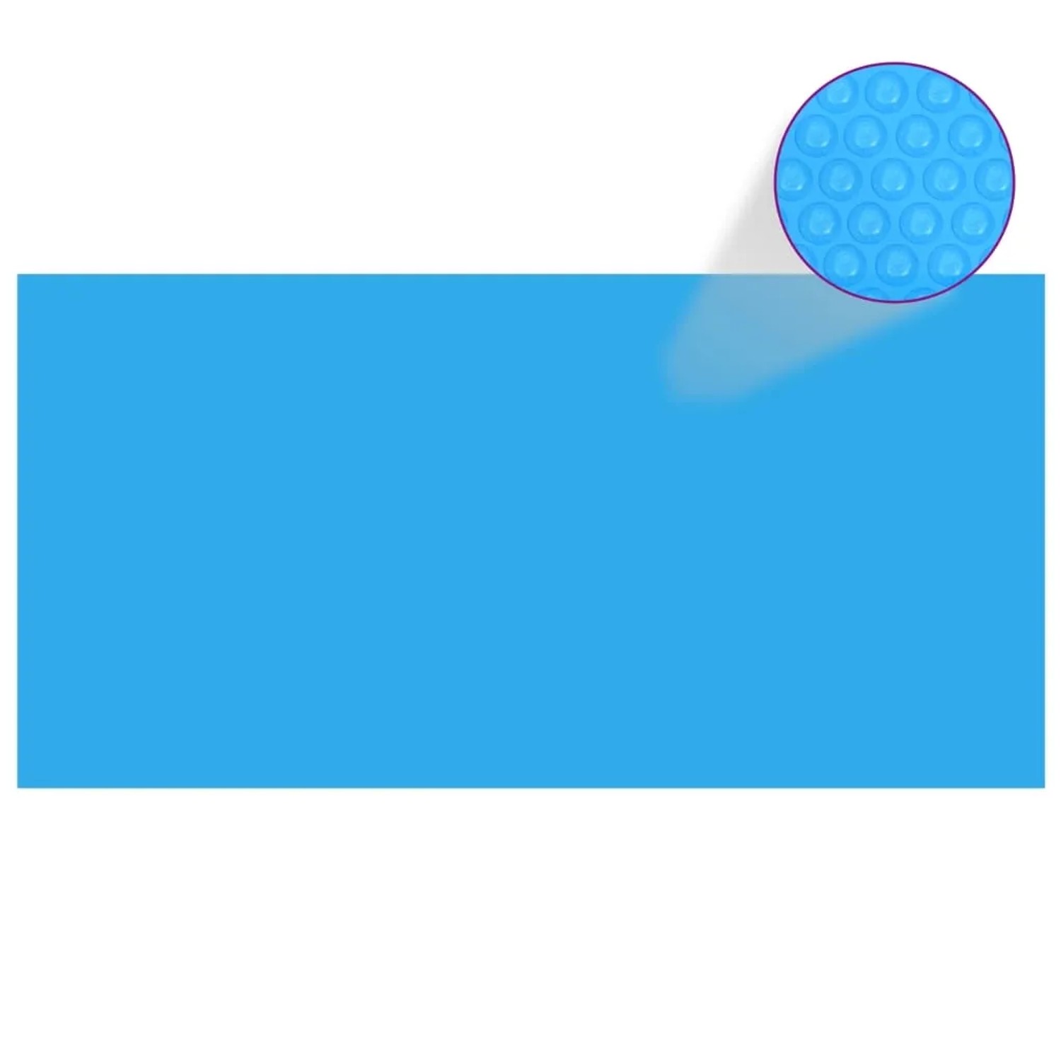 furnicato Rechteckige Poolabdeckung 1200x600 cm PE Blau