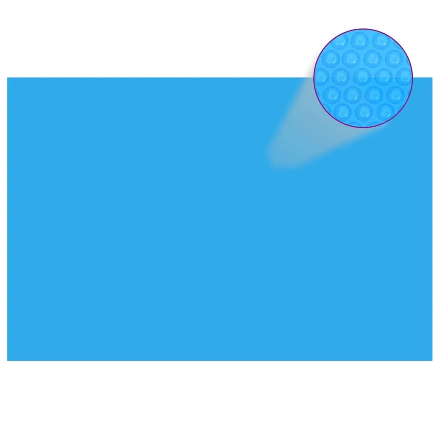 furnicato Rechteckige Poolabdeckung 600x400 cm PE Blau
