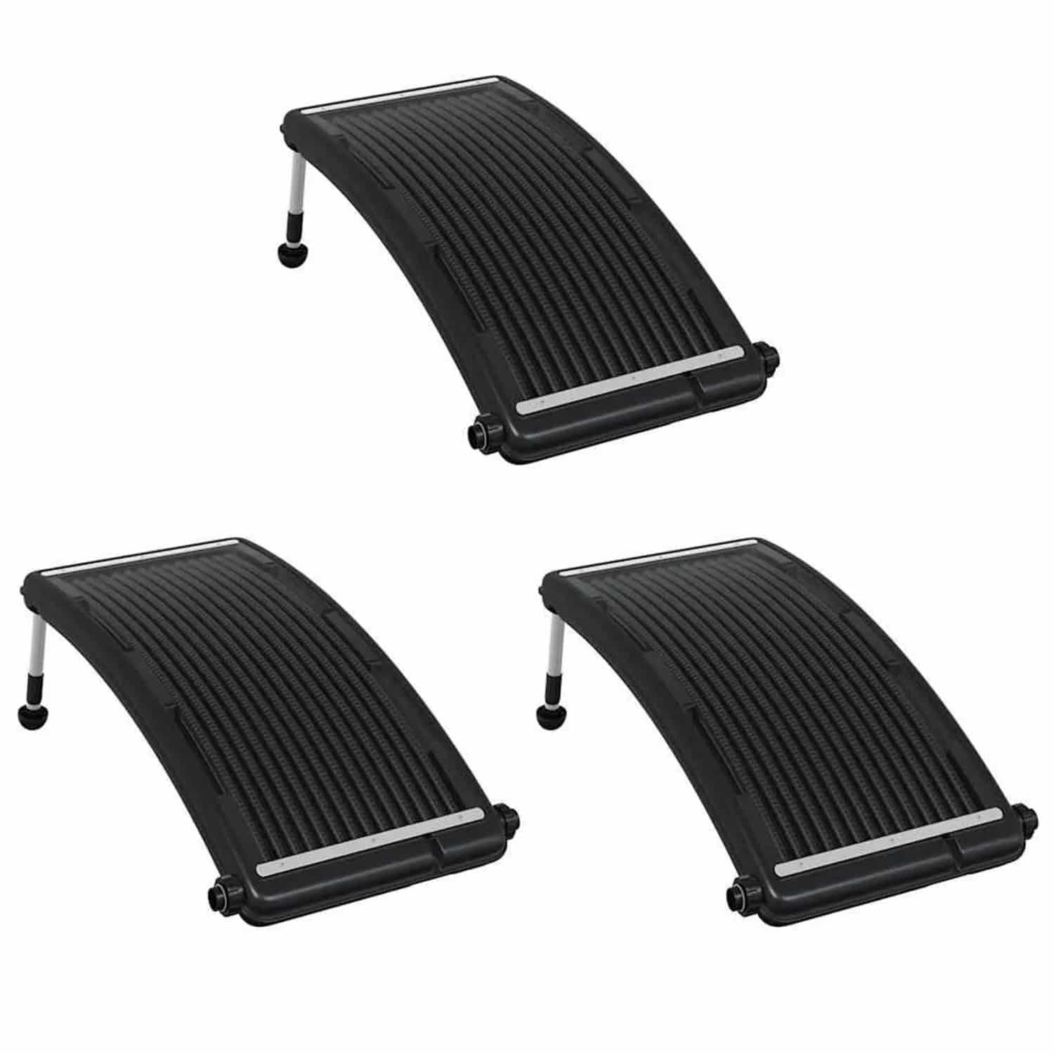 vidaXL Gebogene Solar-Heizpaneele für Pool 3 Stk 110x65 cm 3095463