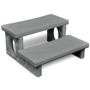 vidaXL Graue Spa-Treppe 90881