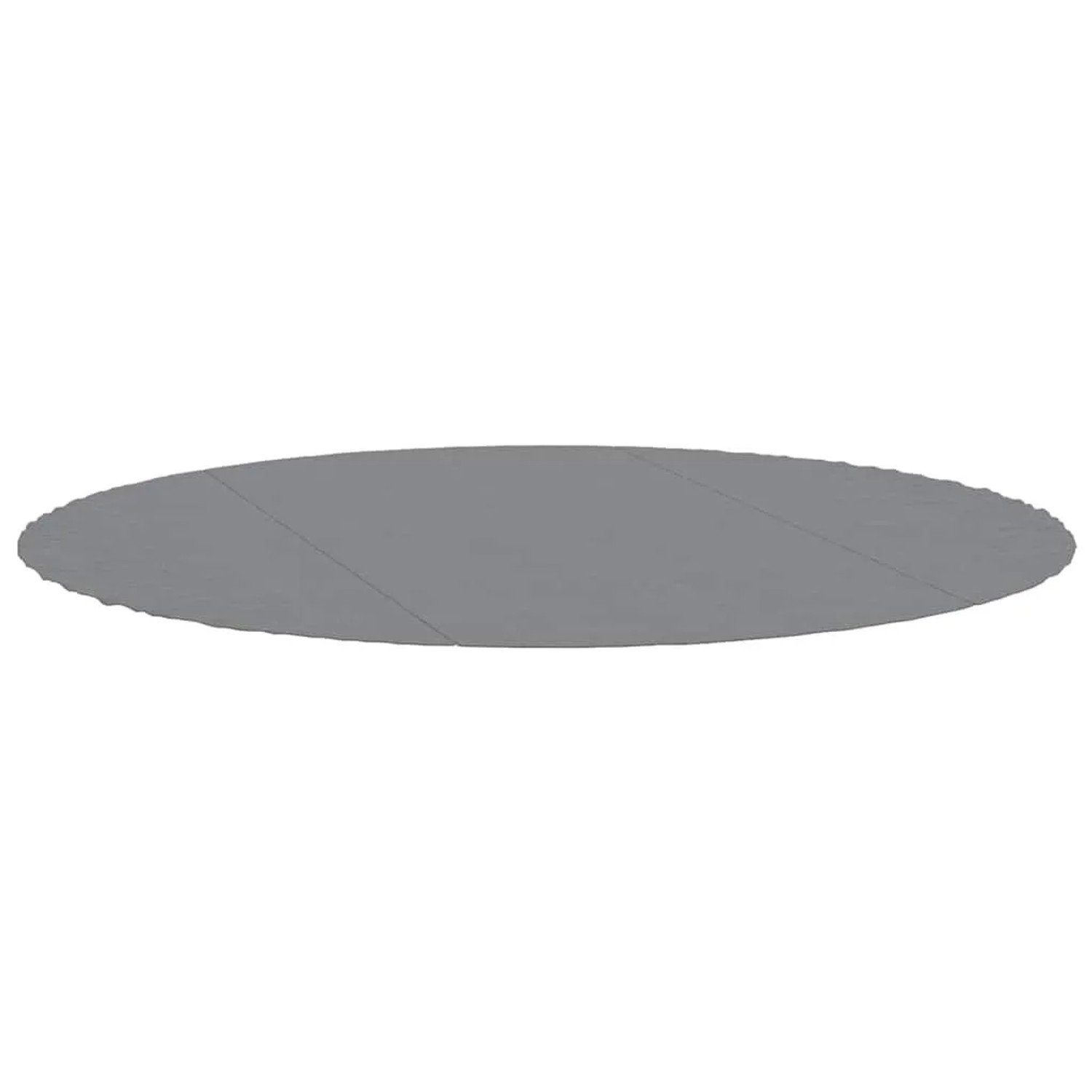 vidaXL Pool-Bodentuch Hellgrau Ø366 cm Polyester Geotextil 94217