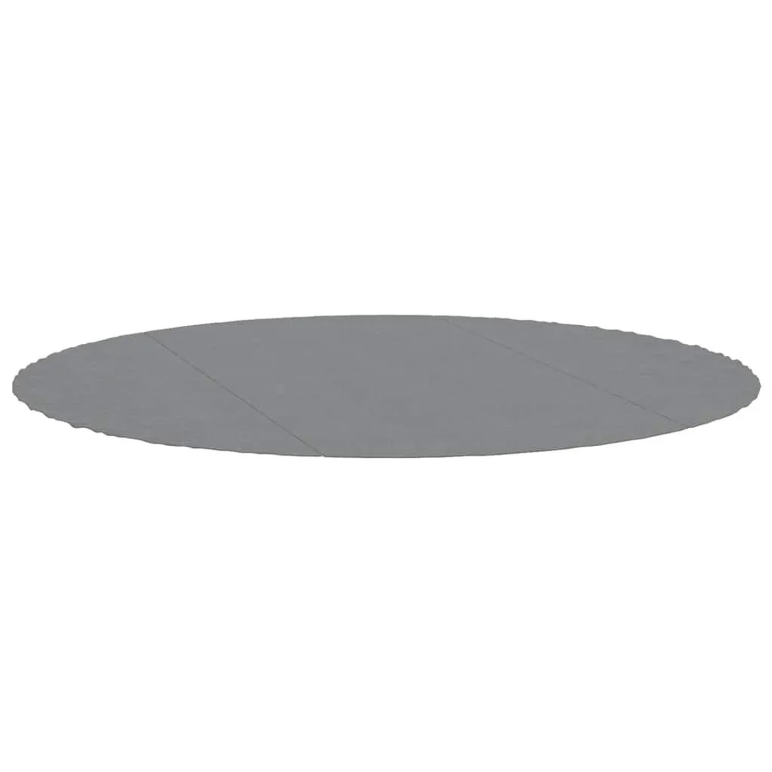 vidaXL Pool-Bodentuch Hellgrau Ø366 cm Polyester Geotextil 94225