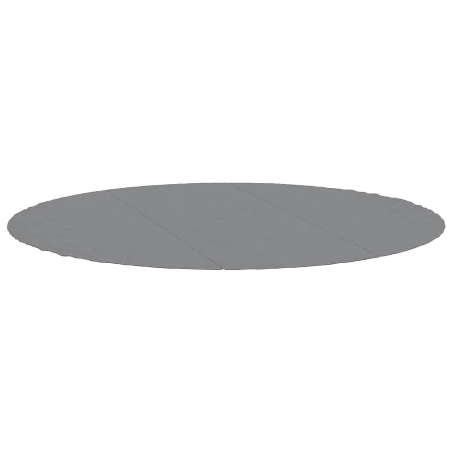 vidaXL Pool-Bodentuch Hellgrau Ø396 cm Polyester Geotextil 94218