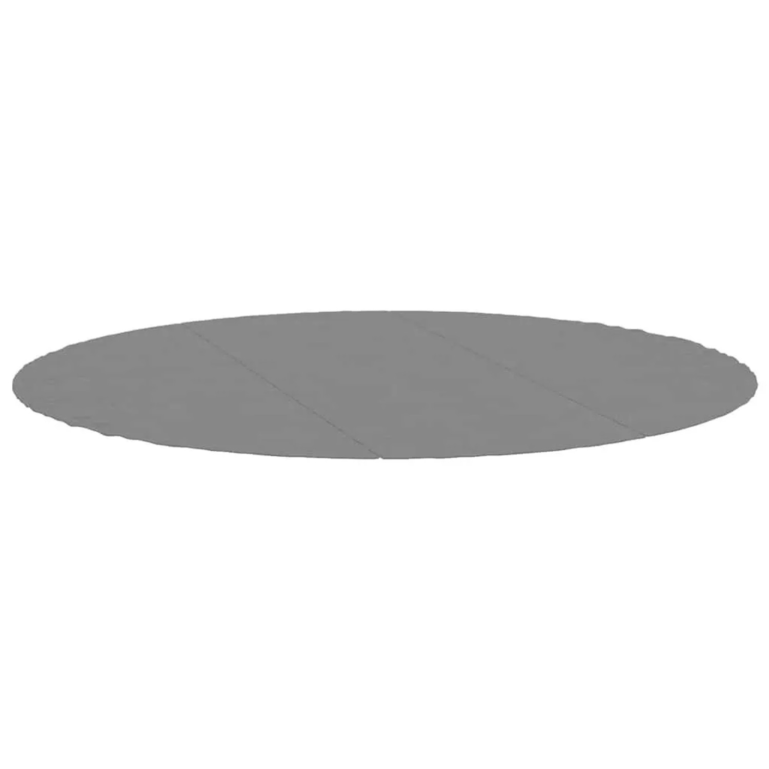 vidaXL Pool-Bodentuch Hellgrau Ø396 cm Polyester Geotextil 94226