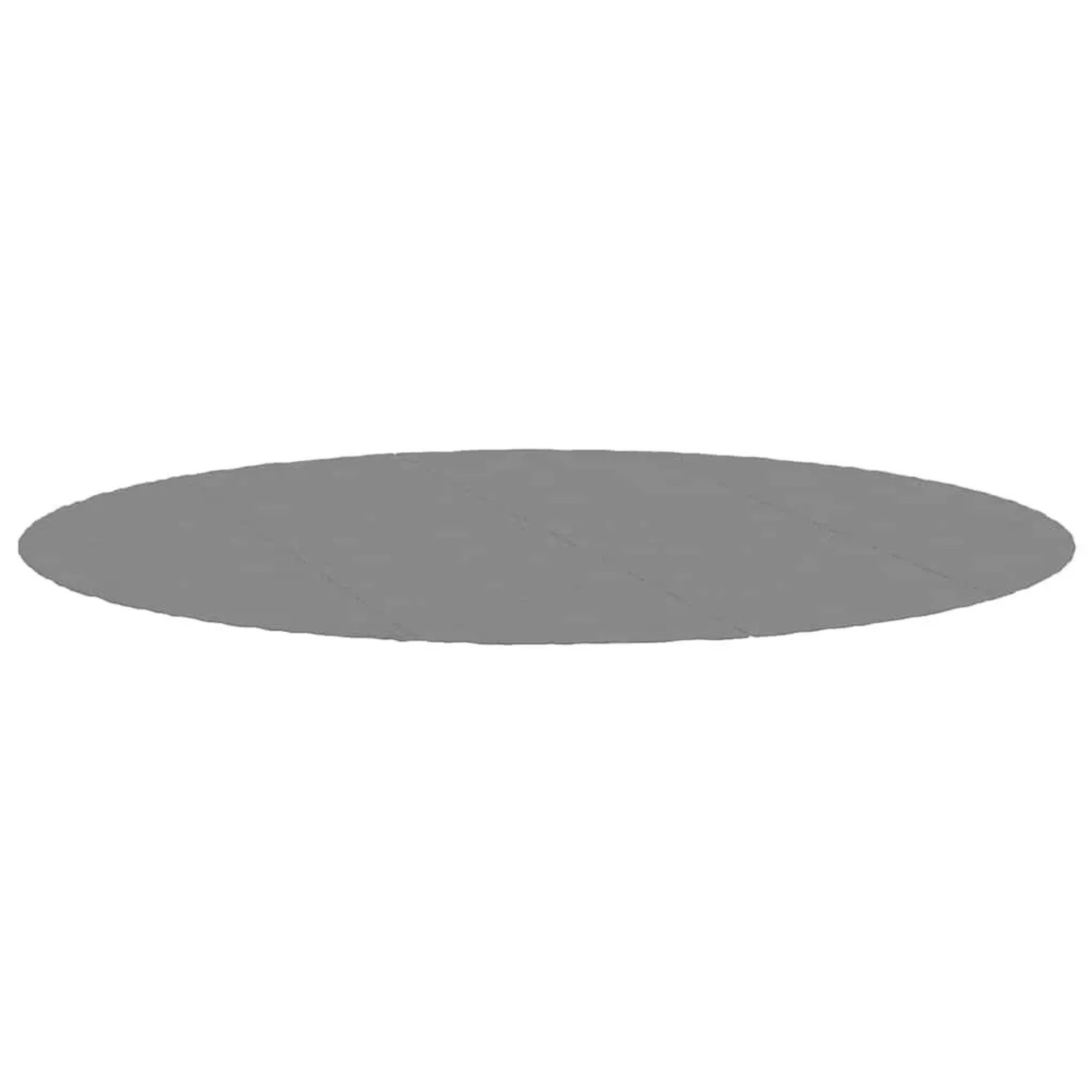 vidaXL Pool-Bodentuch Hellgrau Ø500 cm Polyester Geotextil 94221