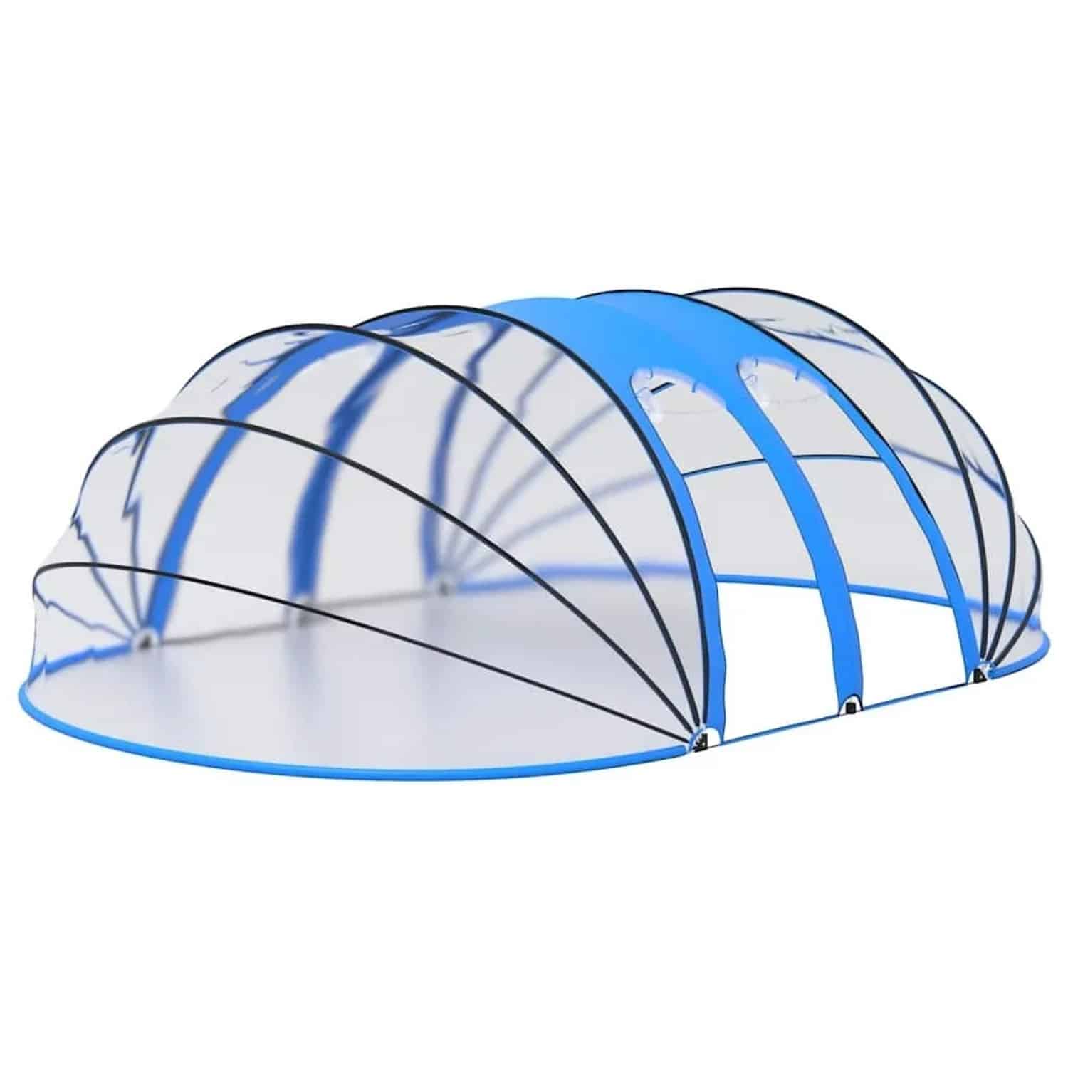 vidaXL Pool-Kuppel Oval 620x410x210 cm 92796