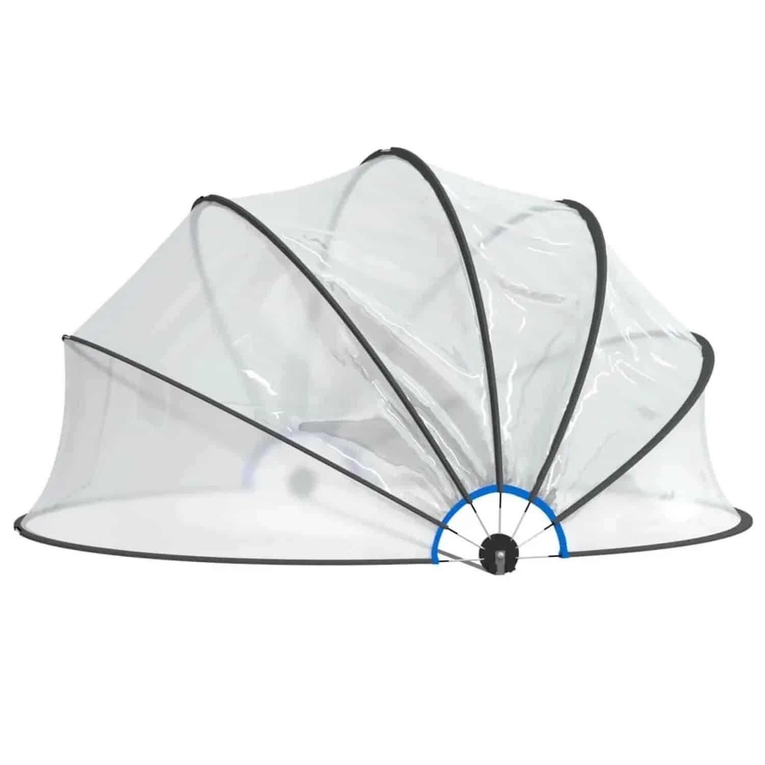 vidaXL Pool-Kuppel Rund 376x188 cm PVC 93813