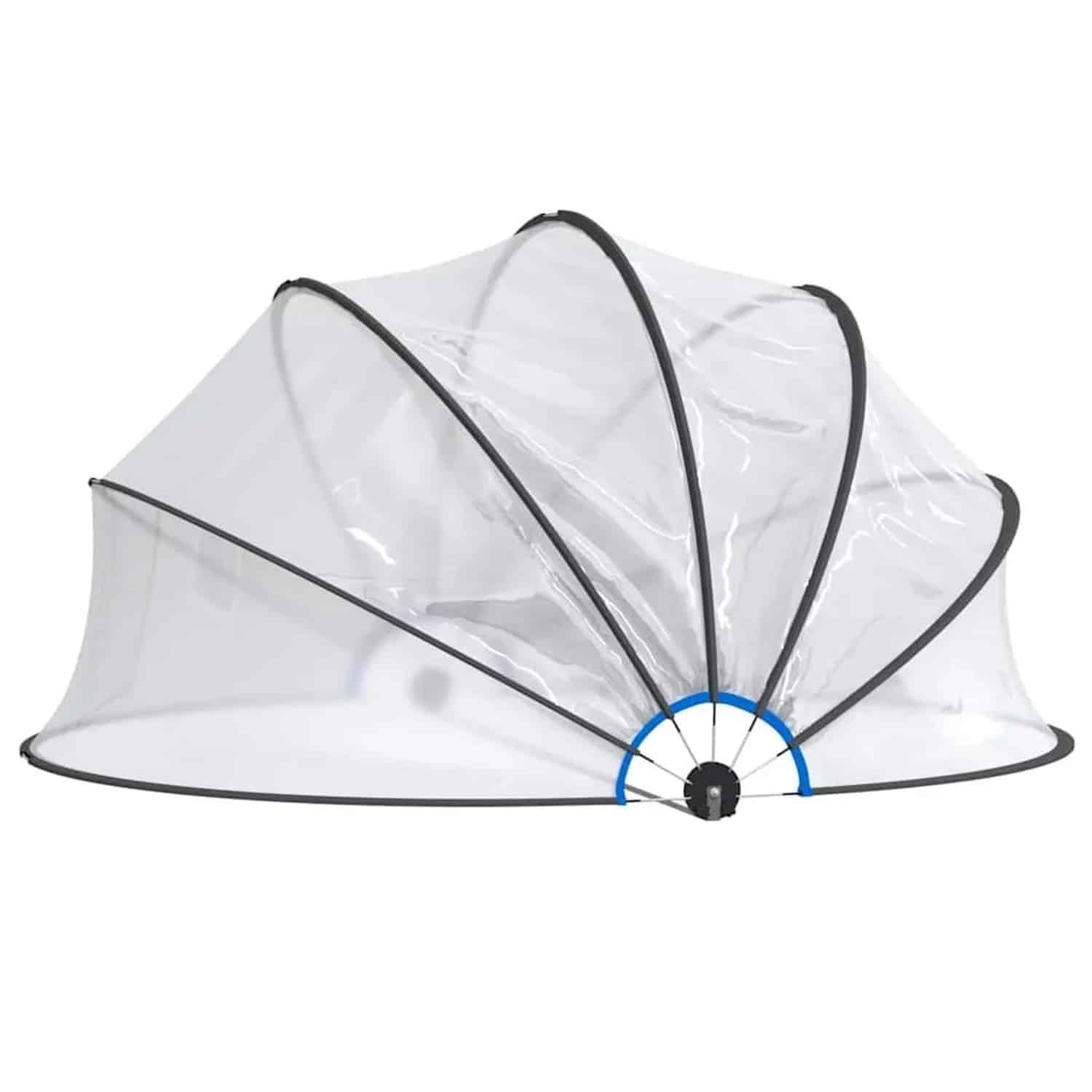 vidaXL Pool-Kuppel Rund 406x203 cm PVC 93814