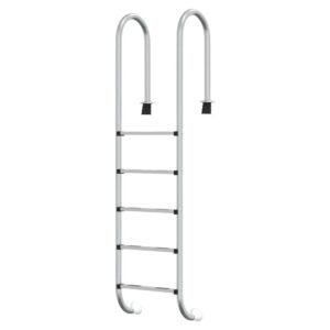 vidaXL Pool-Leiter 54x38x211 cm Edelstahl 304 93454