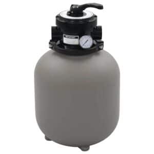 vidaXL Pool-Sandfilter mit 4-Wege-Ventil Grau 350 mm 91725
