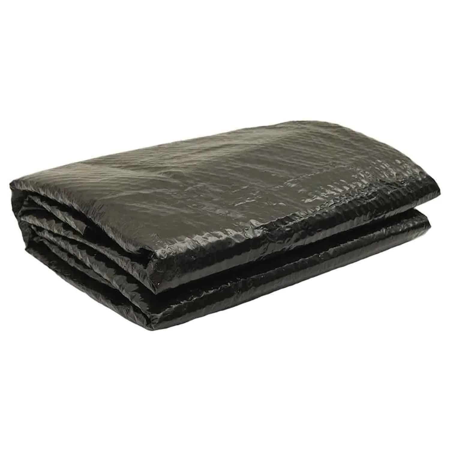 vidaXL Poolabdeckung Schwarz 455 cm PE 92158