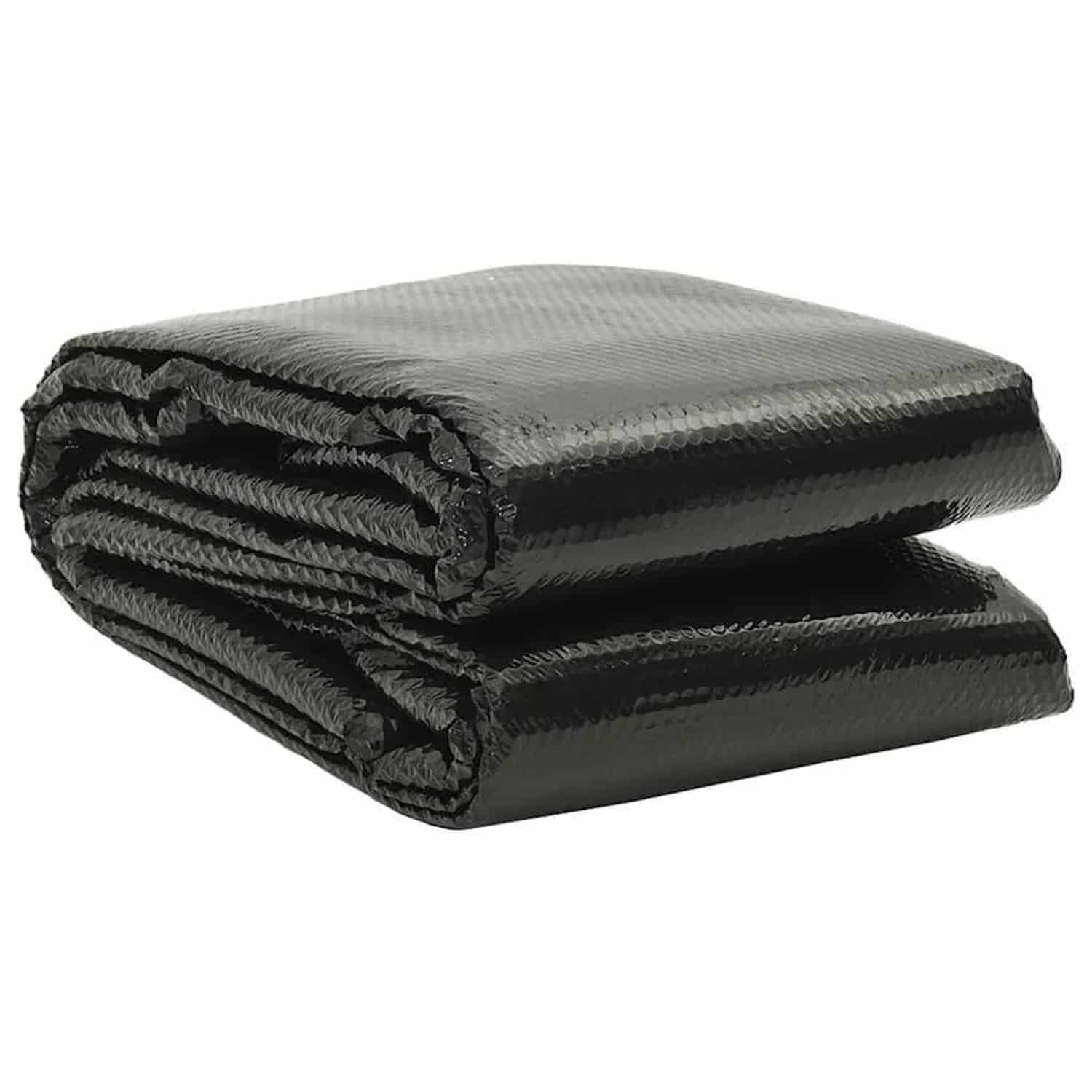 vidaXL Poolabdeckung Schwarz 975x488 cm PE 92170