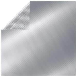 vidaXL Poolabdeckung Silbern 549x274 cm PE 93095