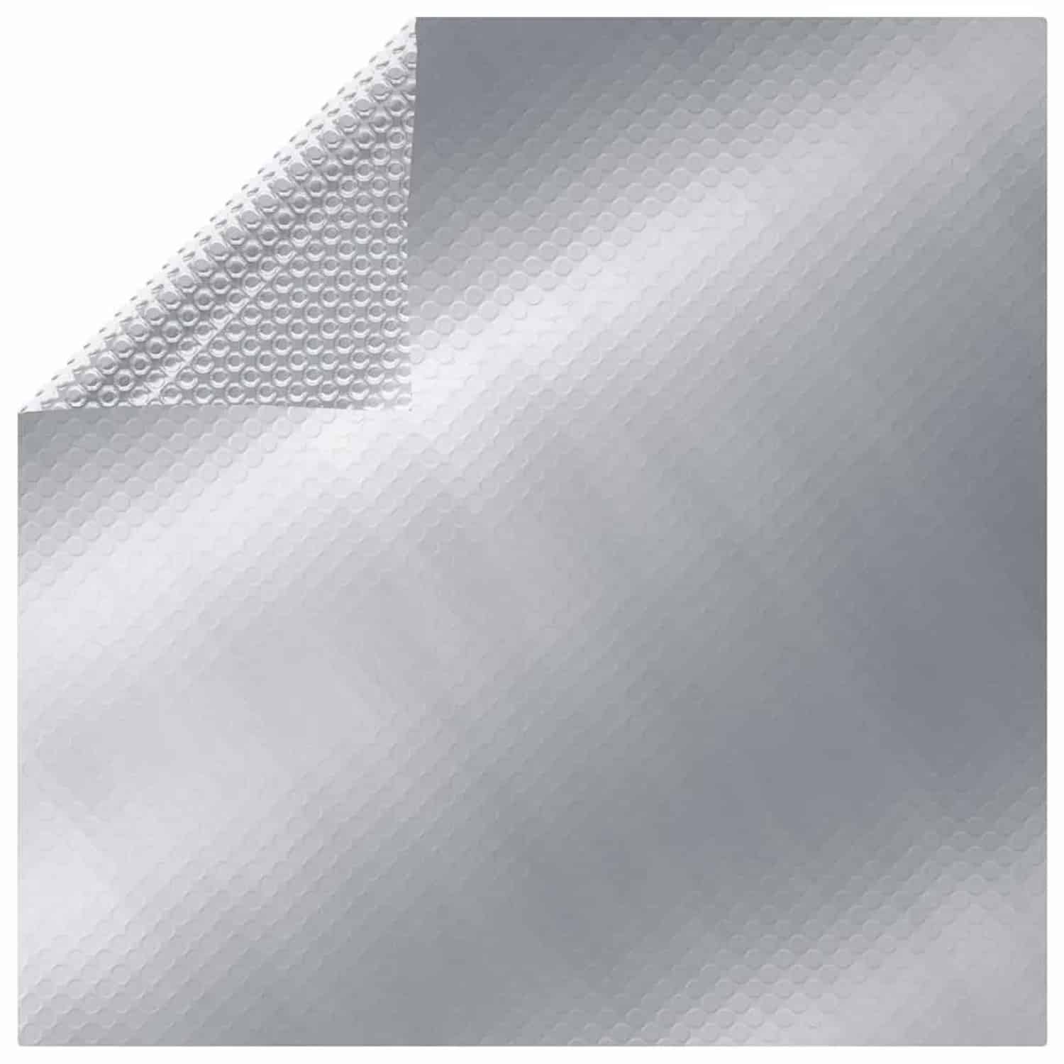 vidaXL Poolabdeckung Silbern 549x274 cm PE 93095