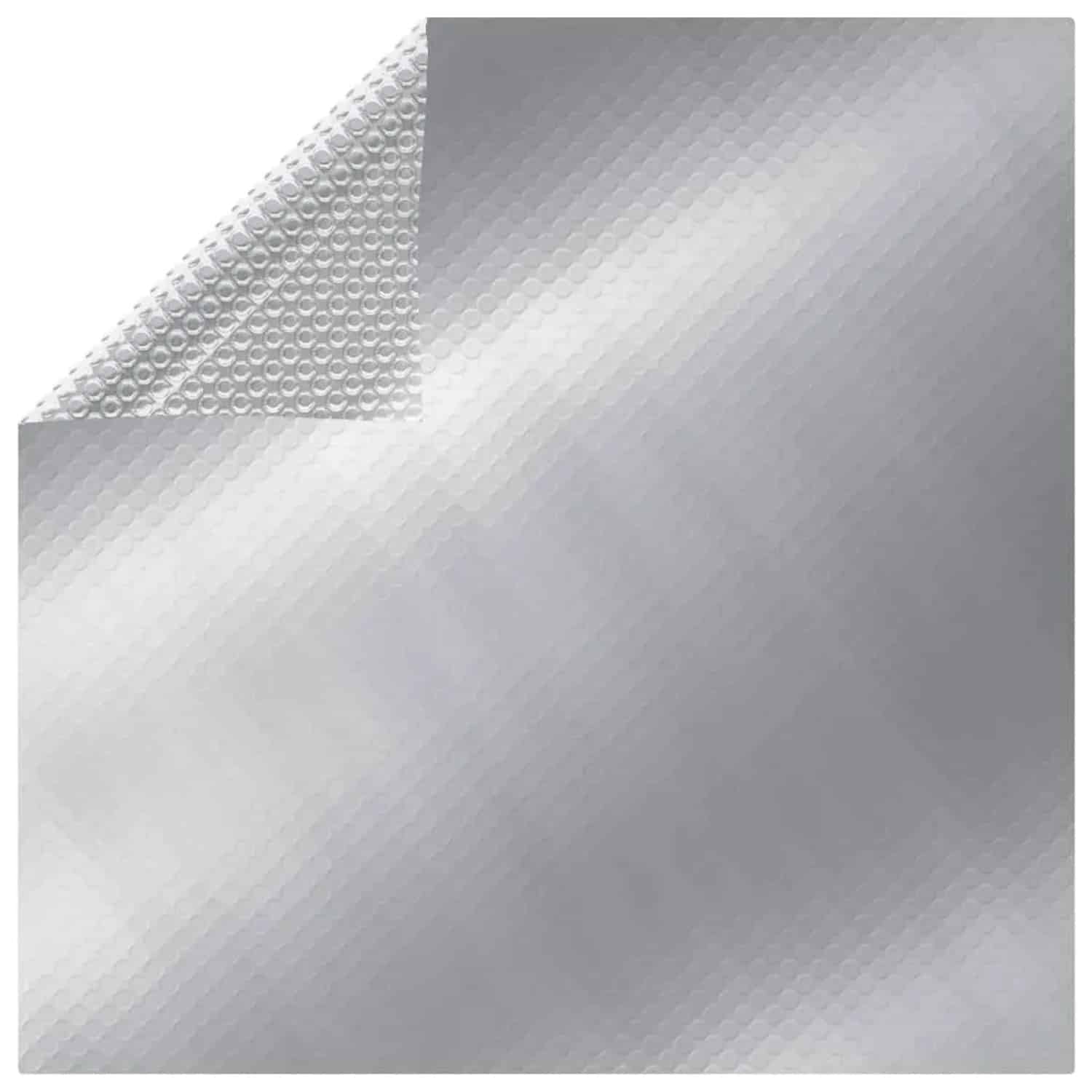 vidaXL Poolabdeckung Silbern 975x488 cm PE 93100