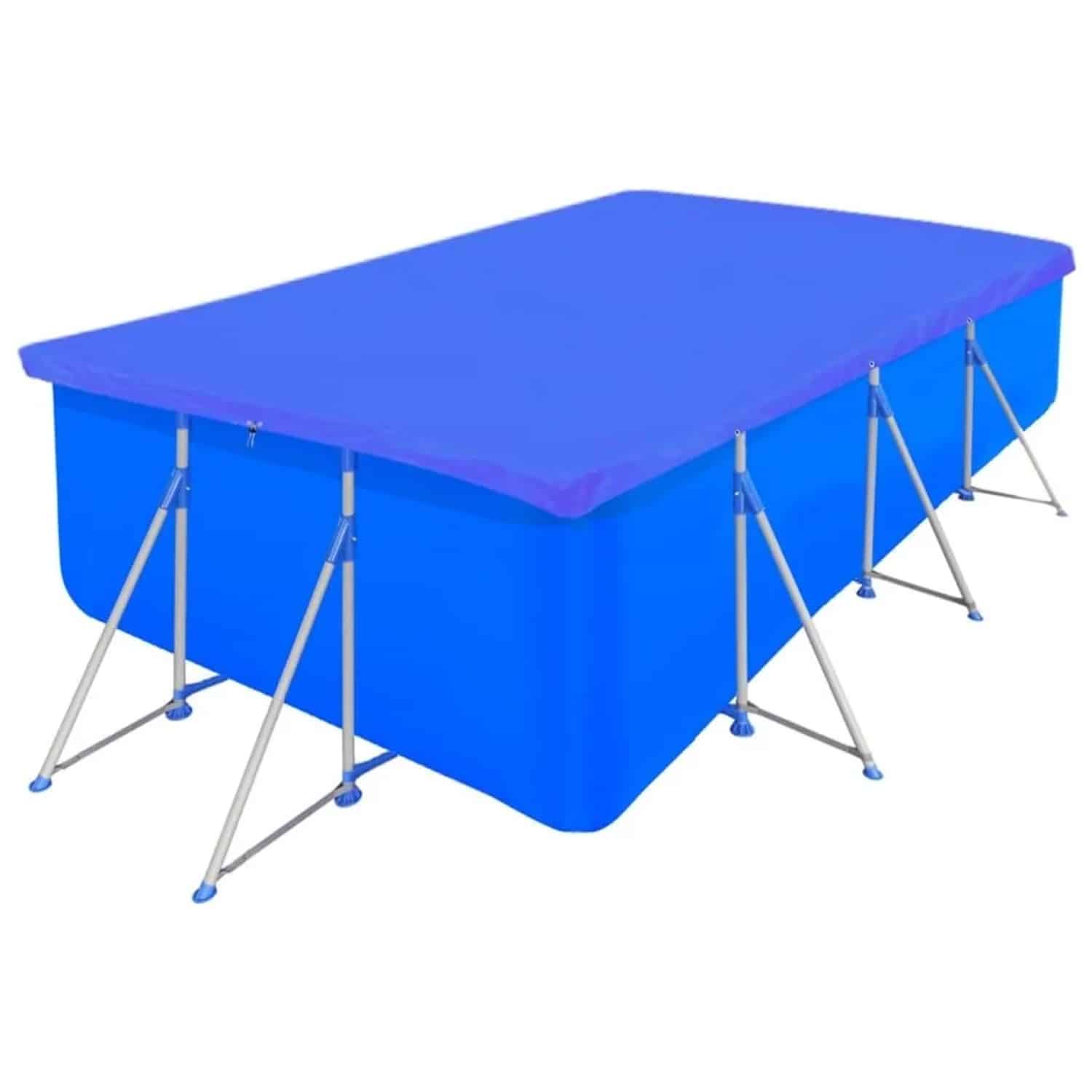 vidaXL Poolabdeckungen 2 Stk PE Rechteckig 90 g/m² 400x207 cm 3082804