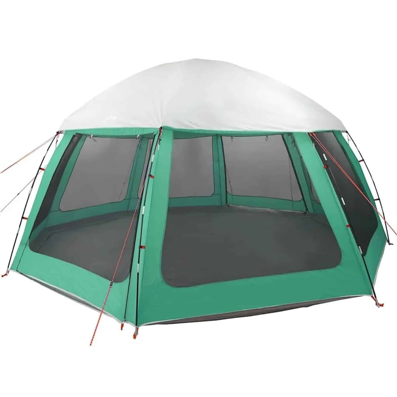 vidaXL Poolzelt mit Abnehmbarem Überzelt Netzwänden Meergrün 510x510cm 4100635