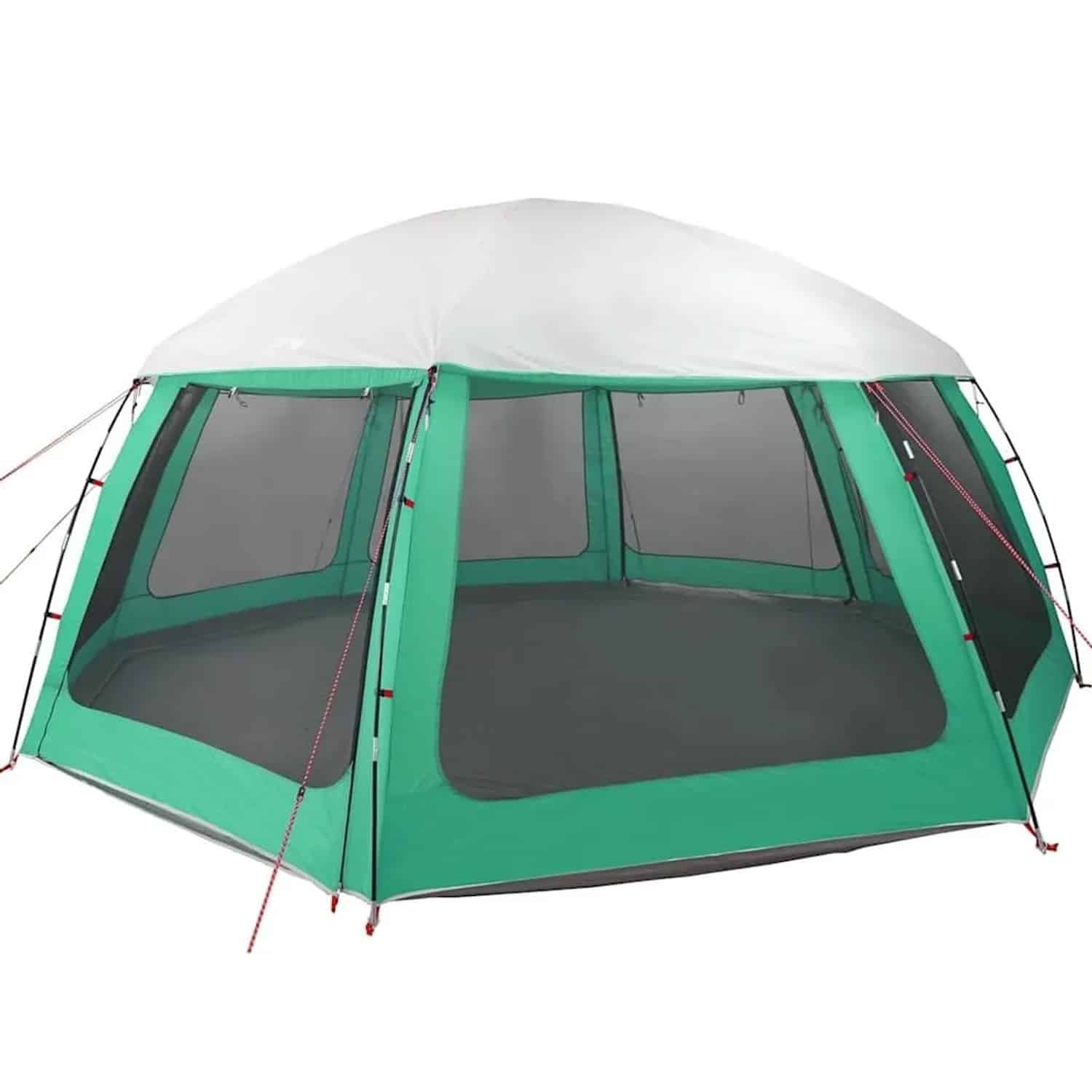 vidaXL Poolzelt mit Abnehmbarem Überzelt Netzwänden Meergrün 612x612cm 4100638