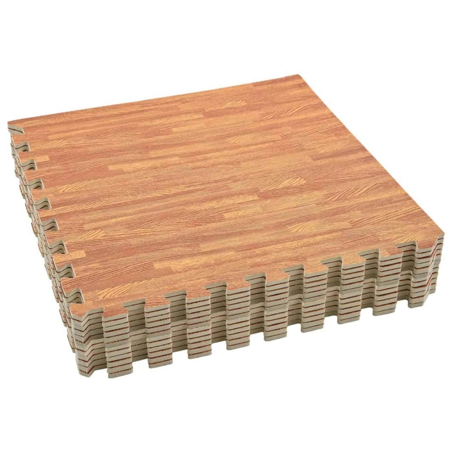 vidaXL Puzzle-Übungsmatten 12 Stk Braun 4