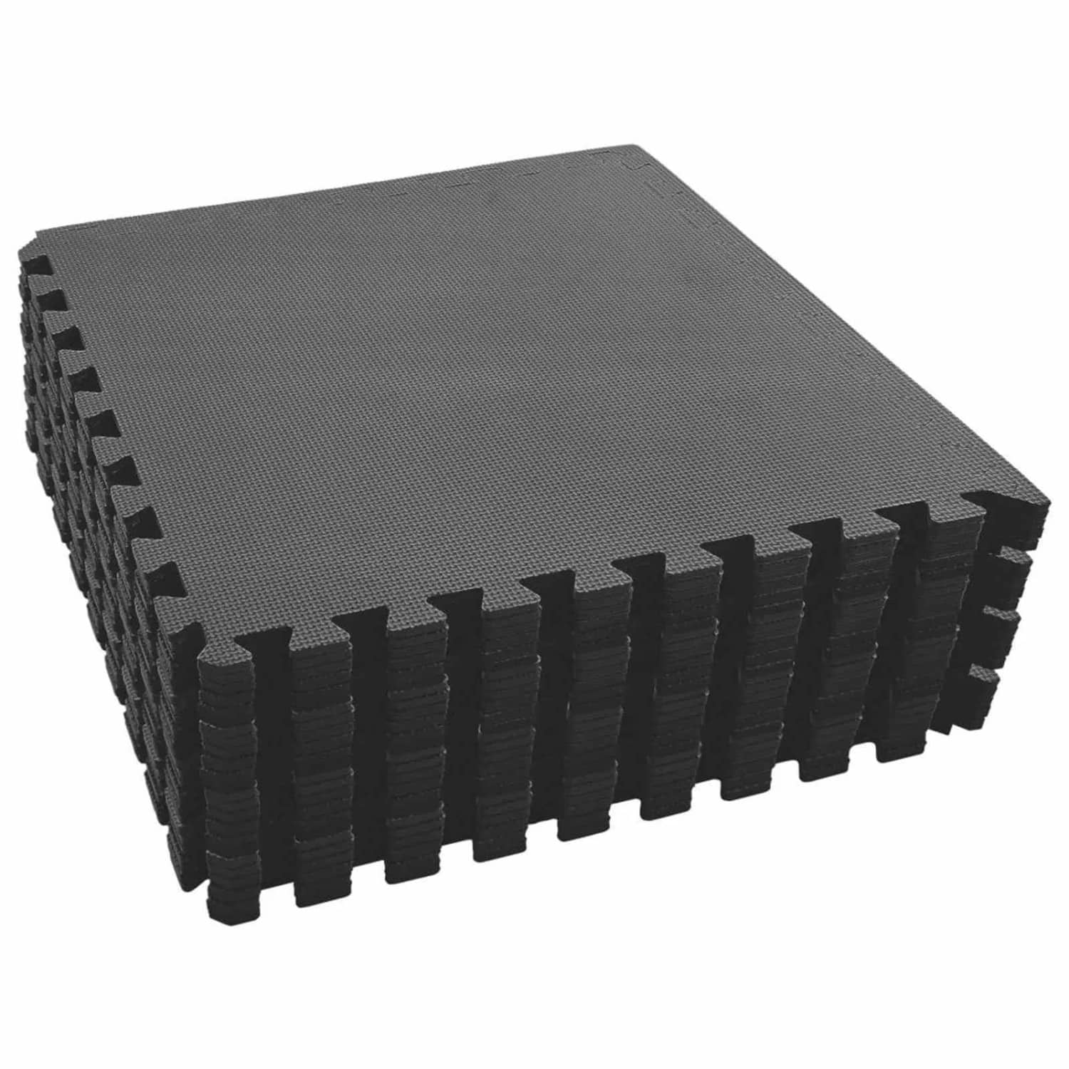 vidaXL Puzzle-Übungsmatten 24 Stk Schwarz 8
