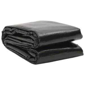 vidaXL Rechteckige Poolabdeckung 1200x600 cm PE Schwarz 92967